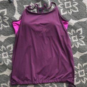 Purple/Pink Fabletics Workout Tank, XXL